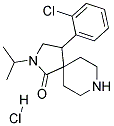 4-(2-CHLOROPHENYL)-2-ISOPROPYL-2,8-DIAZASPIRO[4.5]DECAN-1-ONE HYDROCHLORIDE 结构式