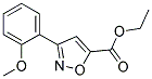 3-(2-METHOXY-PHENYL)-ISOXAZOLE-5-CARBOXYLIC ACID ETHYL ESTER 结构式