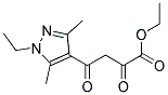 4-(1-ETHYL-3,5-DIMETHYL-1H-PYRAZOL-4-YL)-2,4-DIOXO-BUTYRIC ACID ETHYL ESTER 结构式