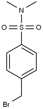 4-BROMOMETHYL-N,N-DIMETHYL-BENZENESULFONAMIDE 结构式