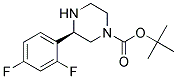 (R)-3-(2,4-DIFLUORO-PHENYL)-PIPERAZINE-1-CARBOXYLIC ACID TERT-BUTYL ESTER 结构式