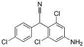 4-AMINO-2,6-DICHLORO-ALPHA-(4-CHLOROPHENYL)BENZYL CYANIDE 结构式