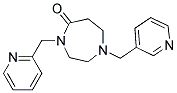 4-(PYRIDIN-2-YLMETHYL)-1-(PYRIDIN-3-YLMETHYL)-1,4-DIAZEPAN-5-ONE 结构式