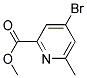 4-BROMO-6-METHYL-PYRIDINE-2-CARBOXYLIC ACID METHYL ESTER 结构式