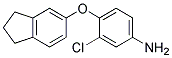 3-CHLORO-4-(2,3-DIHYDRO-1H-INDEN-5-YLOXY)ANILINE 结构式