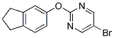 5-BROMO-2-(2,3-DIHYDRO-1H-INDEN-5-YLOXY)PYRIMIDINE 结构式