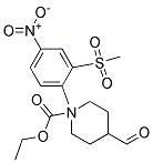 ETHYL 1-[2-(METHYLSULFONYL)-4-NITROPHENYL]PIPERIDINE-4-CARBOXALATE 结构式