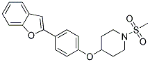 4-[4-(1-BENZOFURAN-2-YL)PHENOXY]-1-(METHYLSULFONYL)PIPERIDINE 结构式