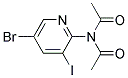 N-ACETYL-N-(5-BROMO-3-IODO-PYRIDIN-2-YL)-ACETAMIDE 结构式