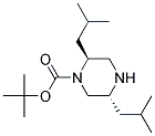 (2S,5R)-2,5-DIISOBUTYL-PIPERAZINE-1-CARBOXYLIC ACID TERT-BUTYL ESTER 结构式