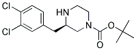 (R)-3-(3,4-DICHLORO-BENZYL)-PIPERAZINE-1-CARBOXYLIC ACID TERT-BUTYL ESTER 结构式