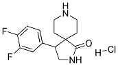4-(3,4-DIFLUOROPHENYL)-2,8-DIAZASPIRO[4.5]DECAN-1-ONE HYDROCHLORIDE 结构式