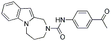 N-(4-ACETYLPHENYL)-4,5-DIHYDRO-1H-[1,4]DIAZEPINO[1,2-A]INDOLE-2(3H)-CARBOXAMIDE 结构式