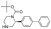 (S)-2-BIPHENYL-4-YL-PIPERAZINE-1-CARBOXYLIC ACID TERT-BUTYL ESTER 结构式