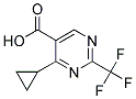 4-CYCLOPROPYL-2-TRIFLUOROMETHYL-PYRIMIDINE-5-CARBOXYLIC ACID 结构式