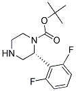 (R)-2-(2,6-DIFLUORO-PHENYL)-PIPERAZINE-1-CARBOXYLIC ACID TERT-BUTYL ESTER 结构式
