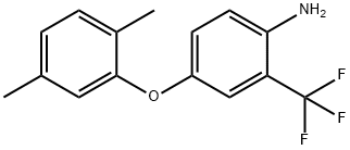 4-(2,5-DIMETHYLPHENOXY)-2-(TRIFLUOROMETHYL)ANILINE 结构式