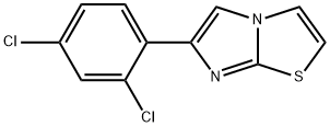 6-(2,4-DICHLOROPHENYL)IMIDAZO[2,1-B][1,3]THIAZOLE 结构式