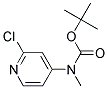 TERT-BUTYL (2-CHLOROPYRIDIN-4-YL)METHYLCARBAMATE 结构式
