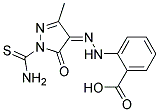 2-[N'-(3-METHYL-5-OXO-1-THIOCARBAMOYL-1,5-DIHYDRO-PYRAZOL-4-YLIDENE)-HYDRAZINO]-BENZOIC ACID 结构式