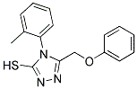 4-(2-METHYLPHENYL)-5-(PHENOXYMETHYL)-4H-1,2,4-TRIAZOLE-3-THIOL 结构式
