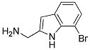 (7-BROMO-1H-INDOL-2-YL)METHANAMINE 结构式