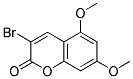 3-BROMO-5,7-DIMETHOXY-CHROMEN-2-ONE 结构式