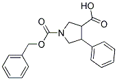 4-Phenyl-pyrrolidine-1,3-dicarboxylic acid 1-benzyl ester 结构式