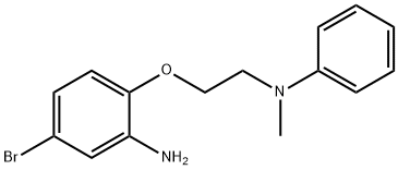5-BROMO-2-[2-(METHYLANILINO)ETHOXY]ANILINE 结构式