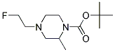 4-(2-FLUORO-ETHYL)-2-METHYL-PIPERAZINE-1-CARBOXYLIC ACID TERT-BUTYL ESTER 结构式