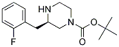 (R)-3-(2-FLUORO-BENZYL)-PIPERAZINE-1-CARBOXYLIC ACID TERT-BUTYL ESTER 结构式