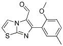 6-(2-METHOXY-5-METHYLPHENYL)IMIDAZO[2,1-B][1,3]THIAZOLE-5-CARBALDEHYDE 结构式