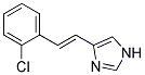 4-[2-(2-CHLORO-PHENYL)-VINYL]-1H-IMIDAZOLE 结构式