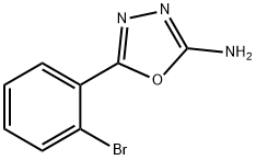 5-(2-BROMOPHENYL)-1,3,4-OXADIAZOL-2-AMINE 结构式