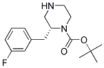 (R)-2-(3-FLUORO-BENZYL)-PIPERAZINE-1-CARBOXYLIC ACID TERT-BUTYL ESTER 结构式