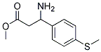 METHYL-3-AMINO-3-(4-METHYLTHIOPHENYL)PROPIONATE 结构式