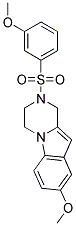 8-METHOXY-2-[(3-METHOXYPHENYL)SULFONYL]-1,2,3,4-TETRAHYDROPYRAZINO[1,2-A]INDOLE 结构式