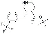 (R)-2-(3-TRIFLUOROMETHYL-BENZYL)-PIPERAZINE-1-CARBOXYLIC ACID TERT-BUTYL ESTER 结构式