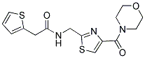 N-([4-(MORPHOLIN-4-YLCARBONYL)-1,3-THIAZOL-2-YL]METHYL)-2-(2-THIENYL)ACETAMIDE 结构式