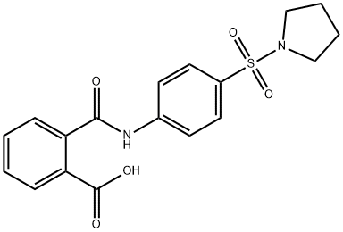 N-[4-(PYRROLIDINE-1-SULFONYL)-PHENYL]-PHTHALAMIC ACID 结构式