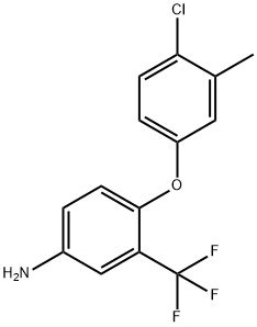 4-(4-CHLORO-3-METHYLPHENOXY)-3-(TRIFLUOROMETHYL)-PHENYLAMINE 结构式