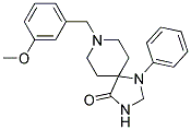 8-(3-Methoxybenzyl)-1-phenyl-1,3,8-triazaspiro[4.5]decan-4-one 结构式