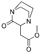 (3-OXO-1,4-DIAZA-BICYCLO[2.2.2]OCT-2-YL)-ACETIC ACID METHYL ESTER 结构式