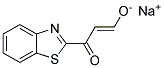 SODIUM (1E)-3-(1,3-BENZOTHIAZOL-2-YL)-3-OXOPROP-1-EN-1-OLATE 结构式