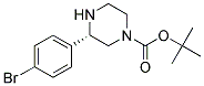 (S)-3-(4-BROMO-PHENYL)-PIPERAZINE-1-CARBOXYLIC ACID TERT-BUTYL ESTER 结构式