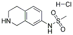 7-METHYLSULFONYLAMINO-1,2,3,4-TETRAHYDROISOQUINOLINE HCL 结构式