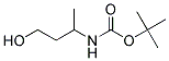 (3-HYDROXY-1-METHYL-PROPYL)-CARBAMIC ACID TERT-BUTYL ESTER 结构式