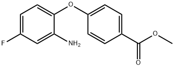 METHYL 4-(2-AMINO-4-FLUOROPHENOXY)BENZOATE 结构式