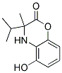 5-HYDROXY-3-ISOPROPYL-3-METHYL-3,4-DIHYDRO-BENZO[1,4]OXAZIN-2-ONE 结构式