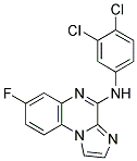 N-(3,4-DICHLOROPHENYL)-7-FLUOROIMIDAZO[1,2-A]QUINOXALIN-4-AMINE 结构式